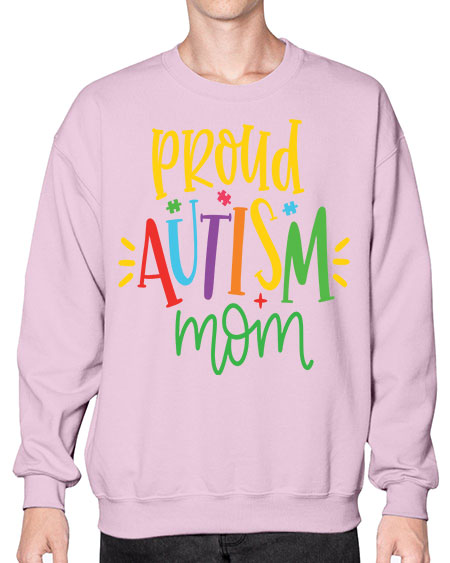 proud autism mom Style 35# - autism- Sweatshirt - Crew