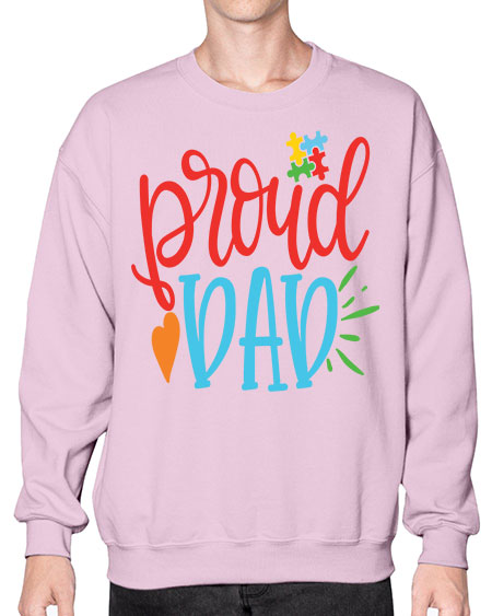 proud dad Style 36# - autism- Sweatshirt - Crew