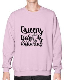 queens Are Born As Aquarius 383# - aquarius- Sweatshirt - Crew