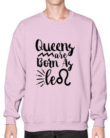 queens Are Born As Leo 386# - leo- Sweatshirt - Crew