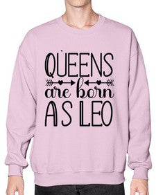 queens are born as Leo 394# - leo- Sweatshirt - Crew
