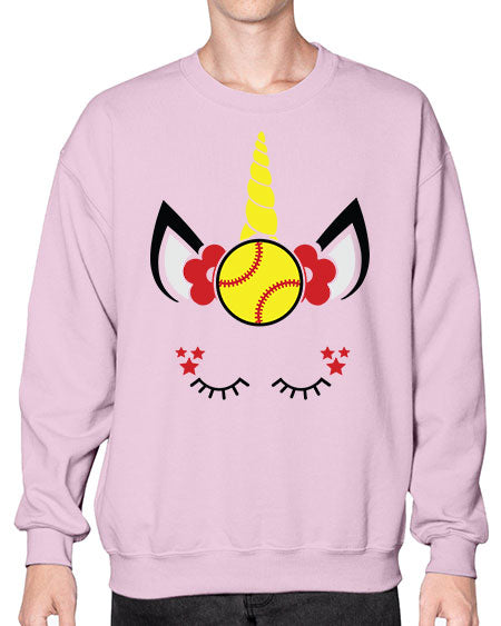 softball unicorn 400# - softball- Sweatshirt - Crew