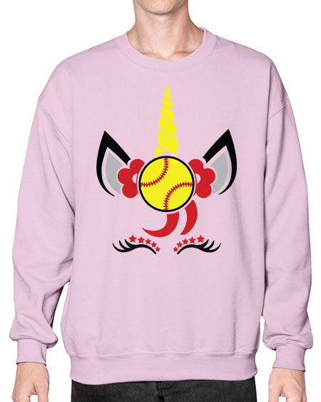 softball unicorn 401# - softball- Sweatshirt - Crew