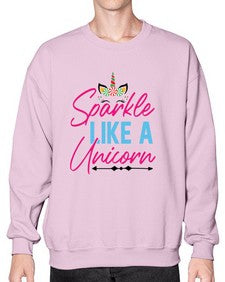 sparkle like a unicorn 416# - unicorn- Sweatshirt - Crew