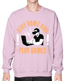 stay home and play game 153# - video games- Sweatshirt - Crew