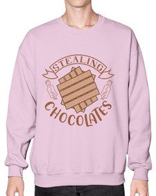 stealing chocolates 407# - chocolate- Sweatshirt - Crew