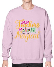 teachers are magical 430# - unicorn- Sweatshirt - Crew