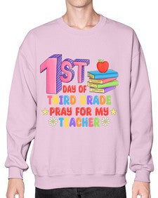 third day of third Grade 944# - third grade- Sweatshirt - Crew