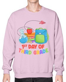 third day of third Grade 945# - third grade- Sweatshirt - Crew