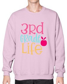 third grade life design 966# - third grade- Sweatshirt - Crew