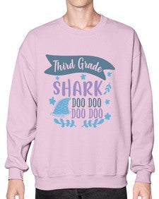 third grade shark doo doo doo doo 972# - third grade- Sweatshirt - Crew