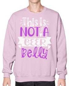 this is not a beer belly 1648# - beer- Sweatshirt - Crew