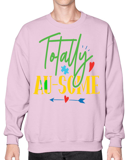 totally ausome Style 1# - autism- Sweatshirt - Crew