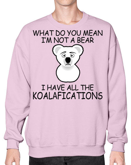 what do you mean im not a bear 287# - bears - animals- Sweatshirt - Crew