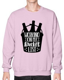 working on my bucket list 1788# - beer- Sweatshirt - Crew