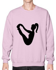 yoga pose  633# - yoga- Sweatshirt - Crew