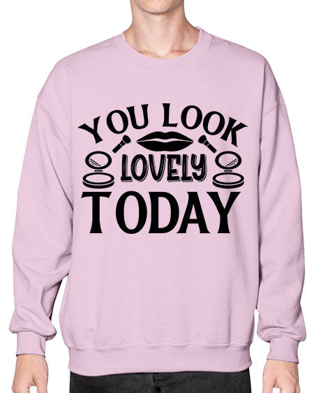 you look lovely today 20# -makeup Sweatshirt - Crew