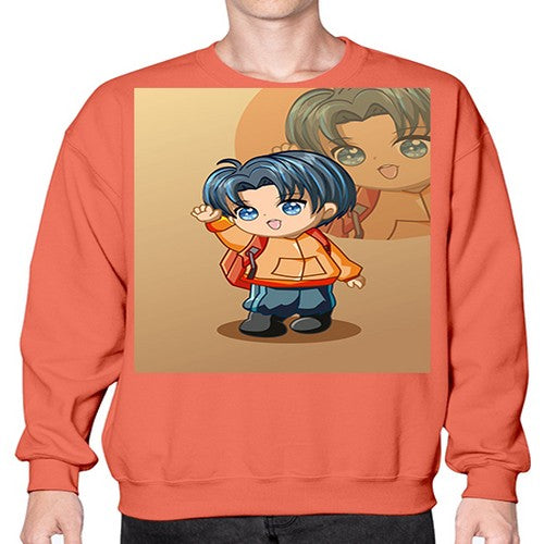 A cute boy with package 127# - anime- Sweatshirt - Crew