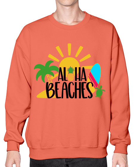 Aloha Beaches Style 55# - summer- Sweatshirt - Crew