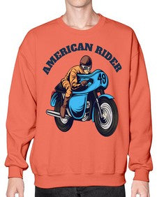 American rider 7# - motorcycle- Sweatshirt - Crew