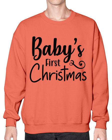 Babys First Christmas 277# - baby- Sweatshirt - Crew