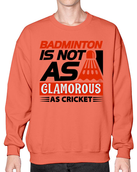 Badminton is not as 1451# - badminton- Sweatshirt - Crew