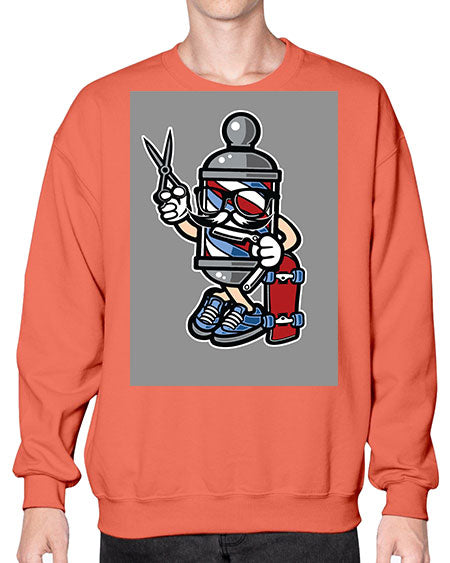 Barber Skater589# - barber- Sweatshirt - Crew