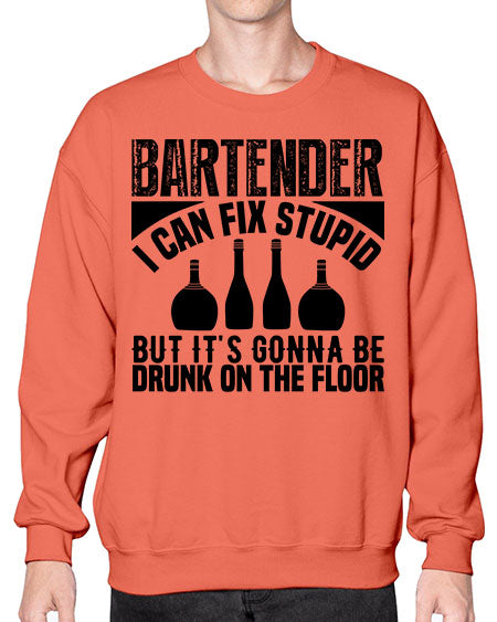 Bartender I can fix Style 54# - bartender- Sweatshirt - Crew