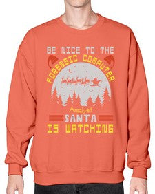 Be nice to the forensic computer analyst 32# - computer- Sweatshirt - Crew