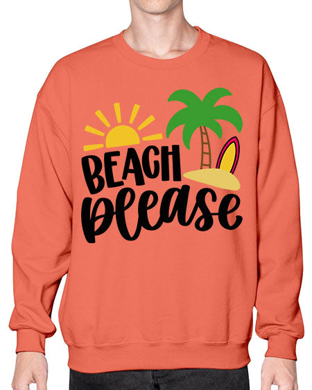 Beach Please Style 51# - summer- Sweatshirt - Crew