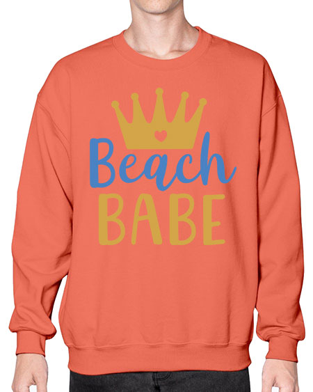 Beach babe 9# -  fashion- Sweatshirt - Crew