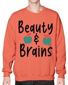 Beauty and Brains 18# - general school- Sweatshirt - Crew