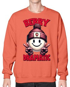 Berry Dramatic Strawberries 670# - strawberry- Sweatshirt - Crew
