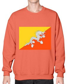 Bhutan 456# - world flags- Sweatshirt - Crew