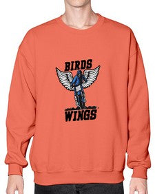 Bird wings 22# - cartoon animals- Sweatshirt - Crew