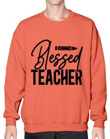 Blessed teacher 632# - teacher- Sweatshirt - Crew