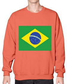 Brazil 488# - world flags- Sweatshirt - Crew