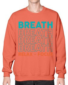 Breath Relax Focus 181# - yoga- Sweatshirt - Crew