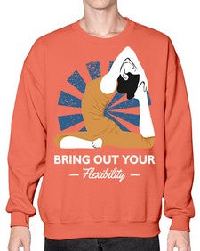 Bring Out Your Flexibility 185# - yoga- Sweatshirt - Crew