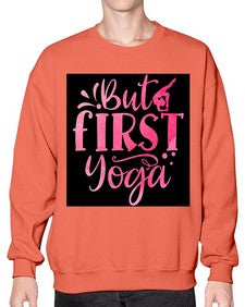 But First Yoga  188# - yoga- Sweatshirt - Crew
