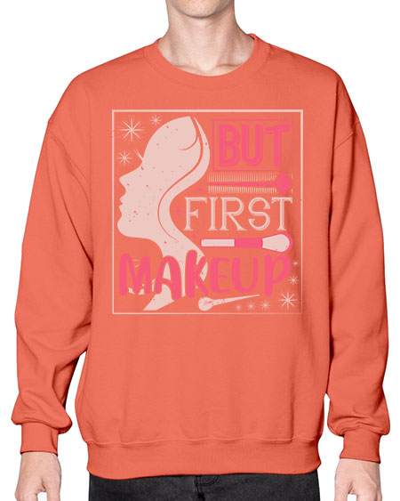 But first makeup Style 260# -makeup Sweatshirt - Crew
