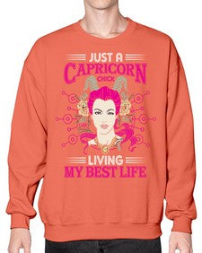 Capricorn chick 193# - capricorn- Sweatshirt - Crew
