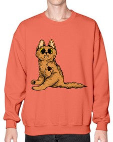 Cat 43# - cartoon animals- Sweatshirt - Crew