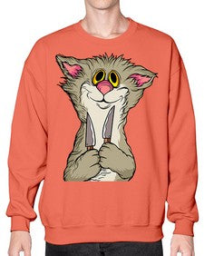 Cat 44# - cartoon animals- Sweatshirt - Crew