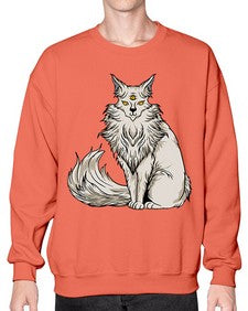 Cat 46# - cartoon animals- Sweatshirt - Crew