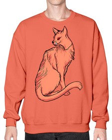 Cat 47# - cartoon animals- Sweatshirt - Crew