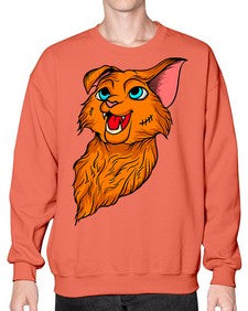 Cat 51# - cartoon animals- Sweatshirt - Crew