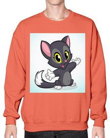 Cat 52# - cartoon animals- Sweatshirt - Crew