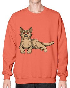 Cat 56# - cartoon animals- Sweatshirt - Crew