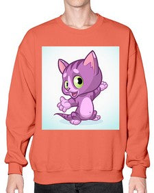 Cat 58# - cartoon animals- Sweatshirt - Crew
